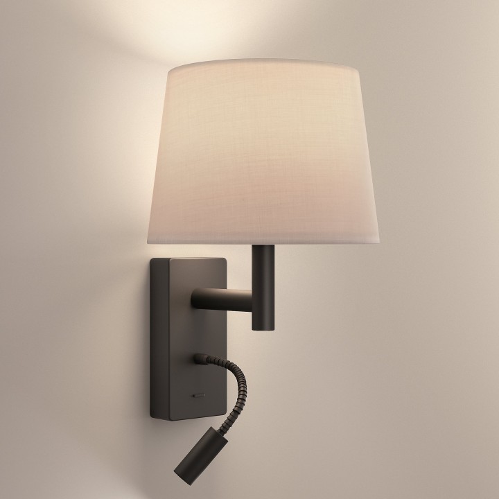 Aplique Metrica Shade Extend Reader E27 LED 602.1W 2700K Negro 137lm Leds C4 05-8401-05-82