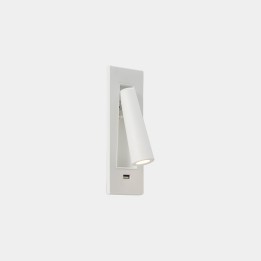 Luz de lectura GAMMA SR usb LED 2.1W 2700K Blanco 137lm Leds C4 05-8507-14-14