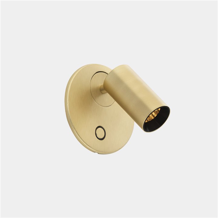 Luz de lectura Chic LED 3W 2700K Oro mate 200lm Leds C4 05-8509-DN-DN
