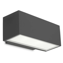 Aplique IP65 Afrodita LED 220mm Single Emission LED 11.5W Blanco neutro - 4000K ON-OFF Gris urbano 1004lm Leds C4 05-9912-Z5-CM