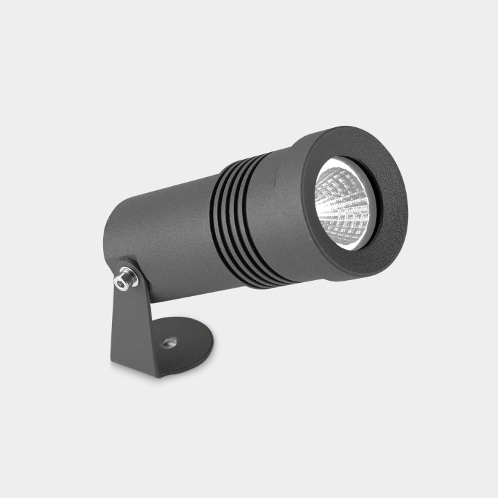 Proyector IP66 Micro ø70mm LED 6W 3000K Gris urbano 643lm Leds C4 05-9988-Z5-CL