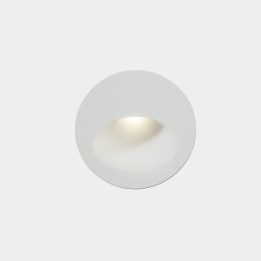 Lámpara Empotrable de pared IP66 Bat Round Oval LED 2.2W 3000K Blanco 46lm Leds C4 05-E014-14-CL
