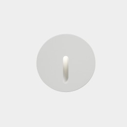 Lámpara Empotrable de pared IP66 Bat Round Lineal LED 2.2W 2700K Blanco 11lm Leds C4 05-E015-14-CK