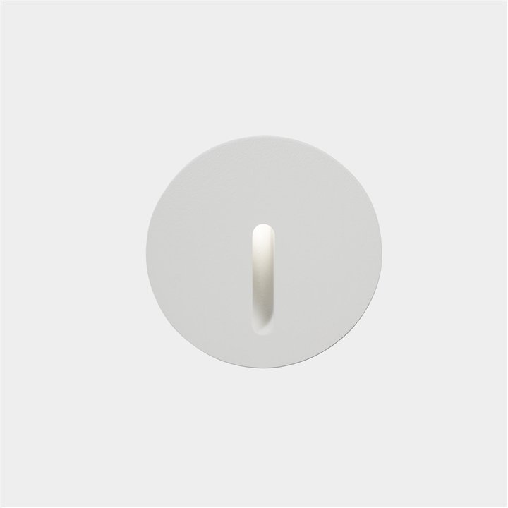 Lámpara Empotrable de pared IP66 Bat Round Lineal LED 2.2W 3000K Blanco 11lm Leds C4 05-E015-14-CL