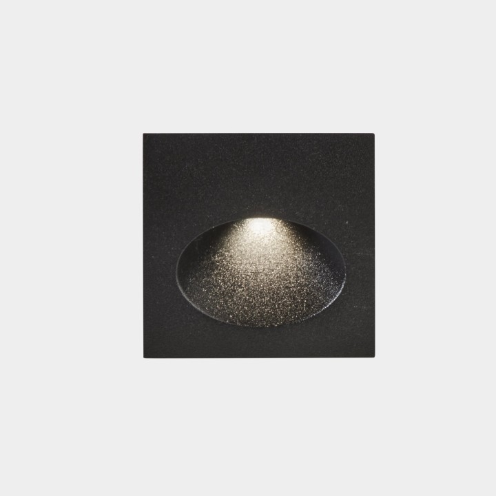 Lámpara Empotrable de pared IP66 Bat Square Oval LED 2.2W 4000K Gris urbano 25lm Leds C4 05-E016-Z5-CM