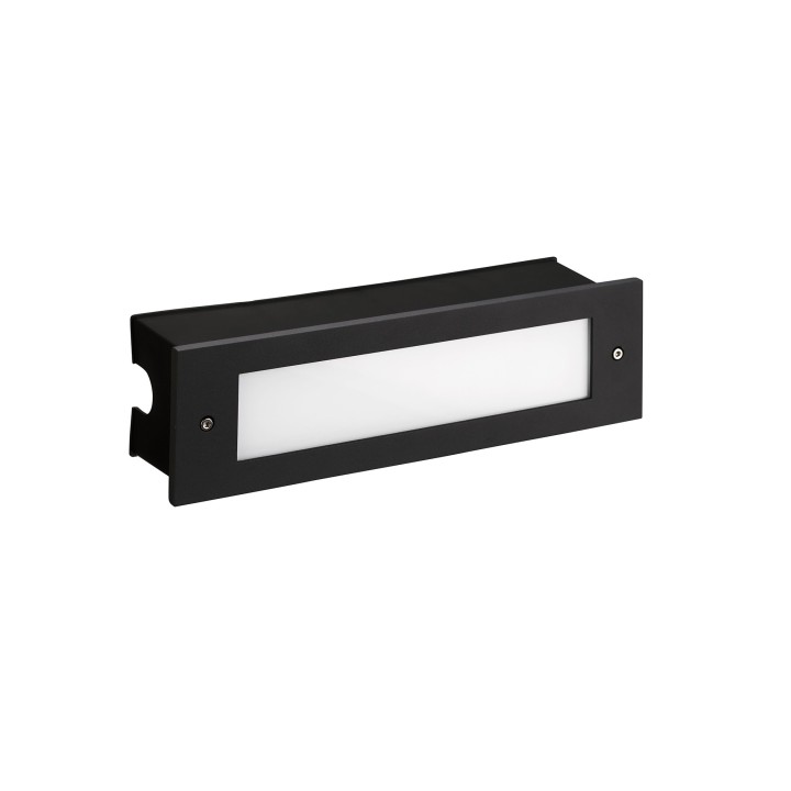 Lámpara Empotrable de pared IP66 Micenas LED Pro LED 8.7W 3000K Negro 731lm Leds C4 05-E051-60-CL