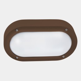 Aplique IP66 BASIC LED 6.7W SW 2700-3200-4000K ON-OFF Marrón 674lm Leds C4 05-E102-J6-EH