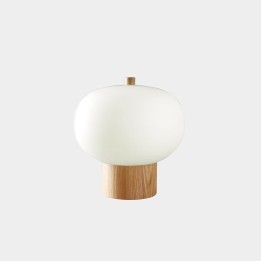 Lámpara de Sobremesa Ilargi Ø230 LED 8.5W 716lm 2700K Madera clara Leds C4 10-6010-93-F9