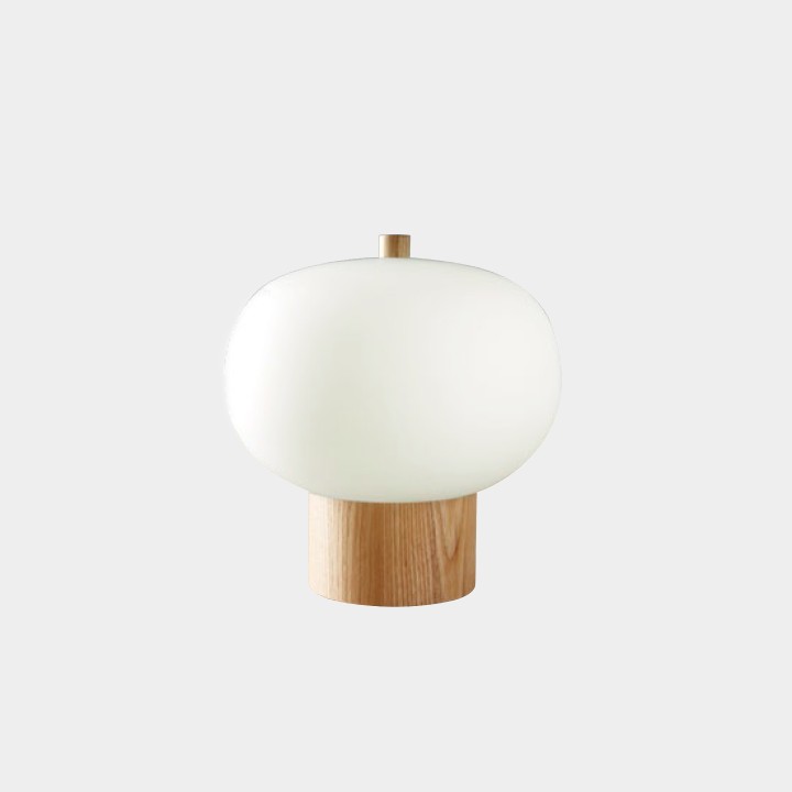 Lámpara de Sobremesa Ilargi Ø230 LED 8.5W 716lm 2700K Madera clara Leds C4 10-6010-93-F9