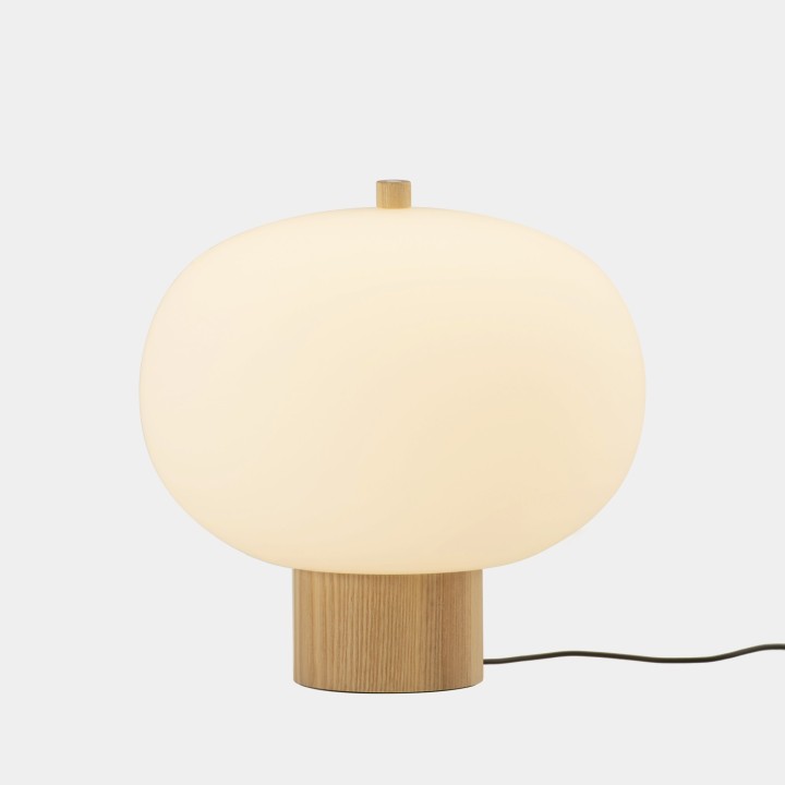 Lámpara de Sobremesa Ilargi Ø320 LED 14.8W 1177lm 2700K Madera clara Leds C4 10-6011-93-F9