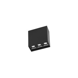 Plafón Bento Surface 3 LEDS 6.1W Blanco cálido - 2700K CRI 90 Negro IP23 449lm Leds C4 15-7098-60-60