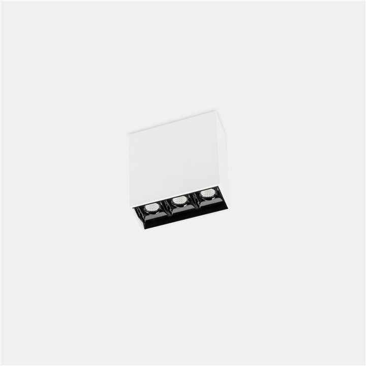Plafón Bento Surface 3 LEDS 6.1W Blanco cálido - 2700K CRI 90 Blanco IP23 467lm Leds C4 15-7099-14-60