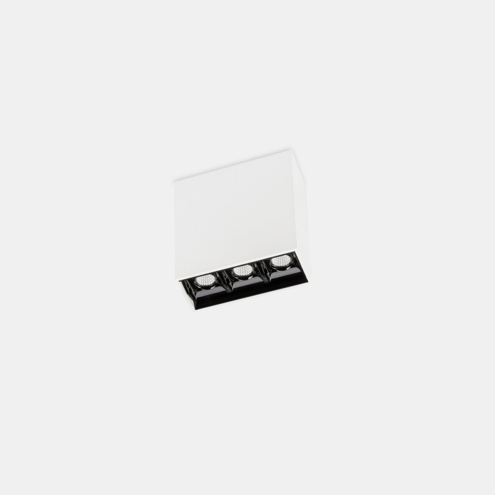 Plafón Bento Surface 3 LEDS 6.1W Blanco cálido - 3000K CRI 90 Blanco IP23 449lm Leds C4 15-7101-14-60