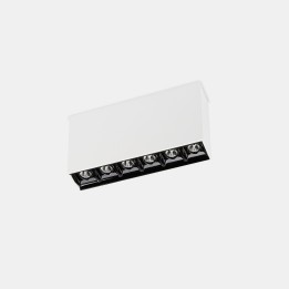 Plafón Bento Surface 6 LEDS 12.2W Blanco cálido - 3000K CRI 90 PHASE CUT Blanco IP23 844lm Leds C4 15-7191-14-MS