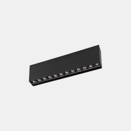 Plafón Bento Surface 12 LEDS 24.4W Blanco cálido - 3000K CRI 90 PHASE CUT Negro IP23 1744lm Leds C4 15-7199-60-MS