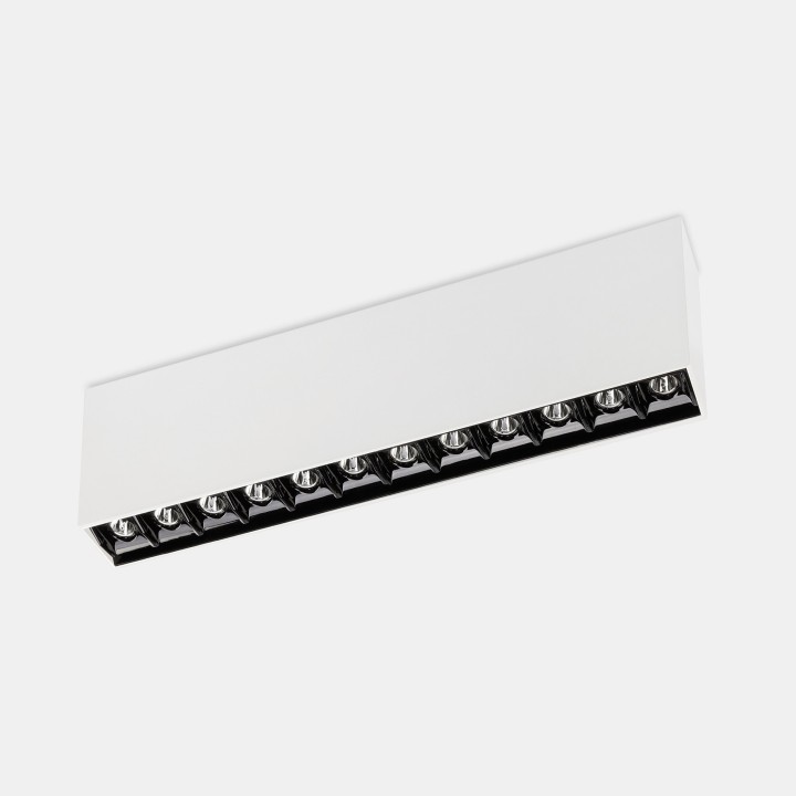 Plafón Bento Surface 12 LEDS 24.4W Blanco cálido - 3000K CRI 90 PHASE CUT Blanco IP23 1622lm Leds C4 15-7201-14-MS
