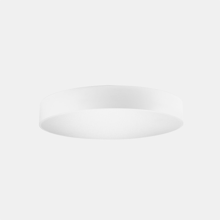 Plafón Luno Surface Low UGR Microprismatic ø400 24.5W Blanco neutro - 4000K CRI 80 1-10V/PUSH/DALI Blanco IP23 2045lm Leds C4 15