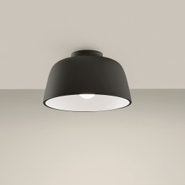 Plafón Miso ø285mm E27 40W Negro Leds C4 15-8330-05-14