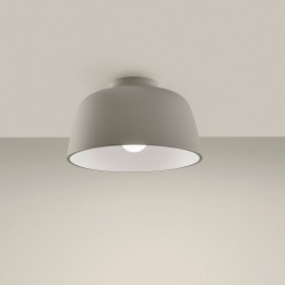 Plafón Miso ø285mm E27 40W Gris piedra Leds C4 15-8330-EM-14