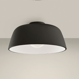 Plafón Miso ø433mm E27 40W Negro Leds C4 15-8331-05-14