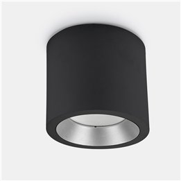 Plafón IP66 Cosmos LED ø126mm LED 12W 3000K Negro 1118lm Leds C4 15-9790-60-CL