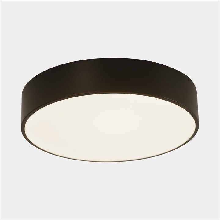 Plafón Caprice ø330mm LightForLife LED 18.2W 2700K Negro 1258lm Leds C4 15-A040-60-M1