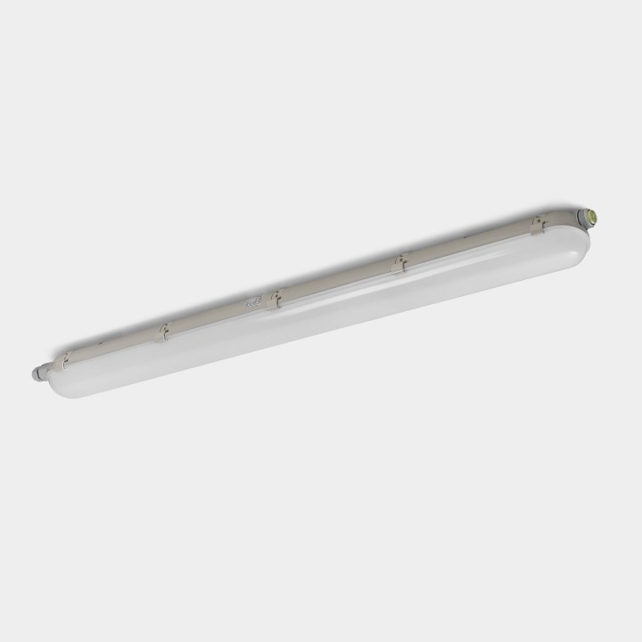 Plafón IP66 Solid 1320mm Emergency LED 27.4W 4000K Gris 2872lm Leds C4 15-E006-34-OE
