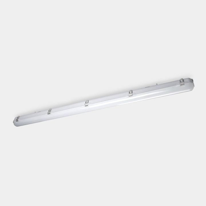 Plafón IP66 Solid 1620mm Emergency LED 60W 4000K Gris 6082lm Leds C4 15-E007-34-OE