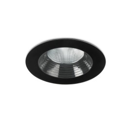 Downlight IP66 Dako Fixed ø80mm LED 6.4W 3000K Negro 502lm Leds C4 15-E035-05-CL