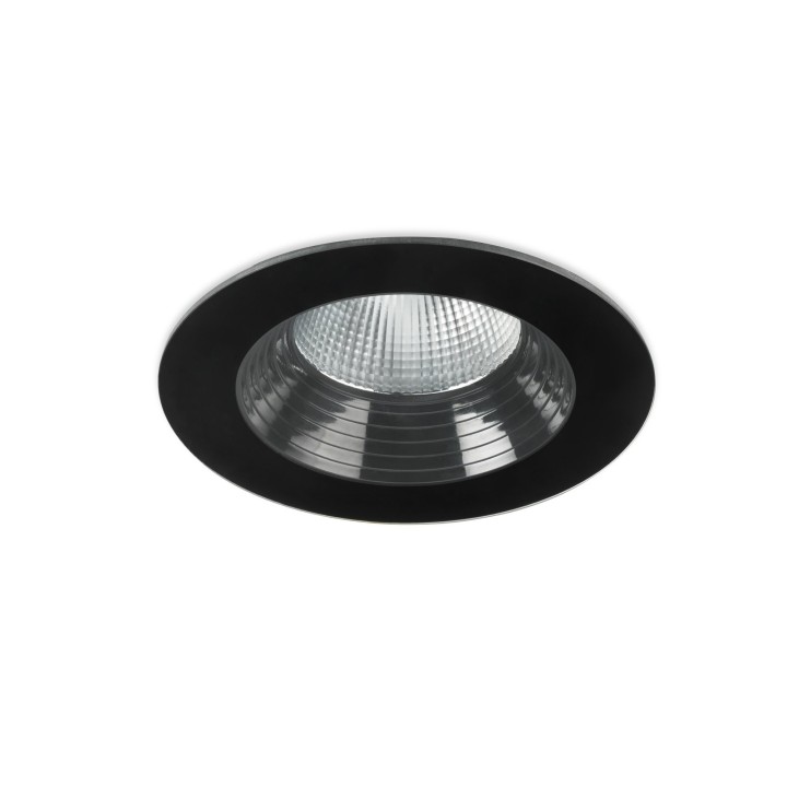 Downlight IP66 Dako Fixed ø175mm LED 18W 3000K Negro 1821lm Leds C4 15-E036-05-CL