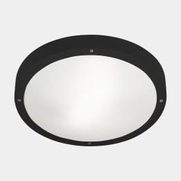 Plafón IP66 BASIC E27 E27 1515W Negro Leds C4 15-E041-60-M1