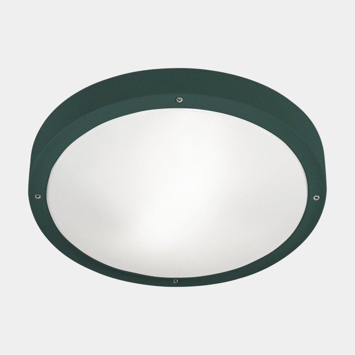 Plafón IP66 BASIC E27 E27 1515W Verde Abeto Leds C4 15-E041-E3-M1