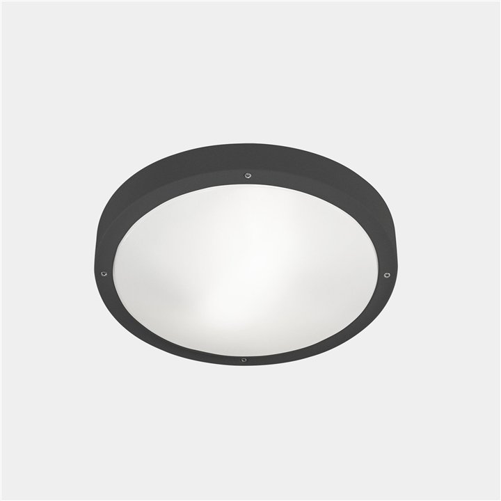 Plafón IP66 BASIC LED 11.7W 2700K Gris urbano 1269lm Leds C4 15-E049-Z5-EH