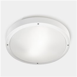 Plafón IP66 BASIC LED 21.4W 2700K Gris urbano 2500lm Leds C4 15-E050-Z5-EH