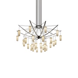 Lámpara Colgante Catenaria Chandelier LED LED 101.7101.7W 17400lm 3000K Cromo Leds C4 20-7613-21-55