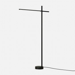 Pie de salon TUBS LED 10.5W 403lm 3000K Negro Marbre Negre Leds C4 25-8102-05-M1