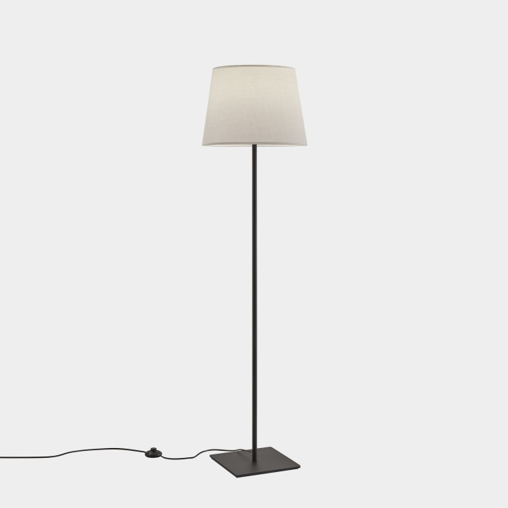 Pie de salon Metrica Square E27 100W Negro Leds C4 25-8350-05-82