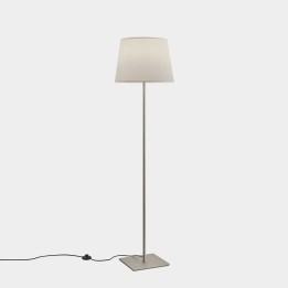 Pie de salon Metrica Square E27 100W Níquel satinado Leds C4 25-8350-81-82