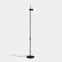 Pie de salon Nude E27 15W Negro Leds C4 25-8520-05-05