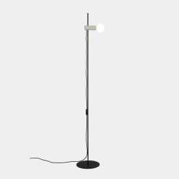 Pie de salon Nude E27 15W Negro Leds C4 25-8520-05-EM