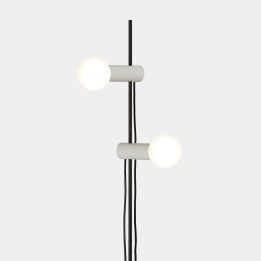 Pie de salon Nude E27 E27 30W Negro Leds C4 25-8521-05-EM