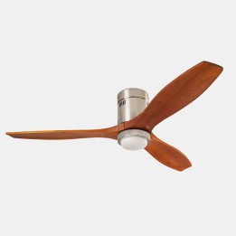 Ventilador de techo IP20 Stem 299mm LED LED 1313W 3000K Níquel satinado Madera 927lm Leds C4 30-8140-81-92