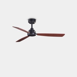 Ventilador de techo Xaloc ø1000mm Negro Caoba Leds C4 30-8342-05-43