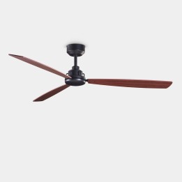 Ventilador de techo Xaloc ø1320mm Negro Caoba Leds C4 30-8343-05-43