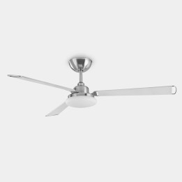 Ventilador de techo Calima LED 15.9W 3000K Níquel satinado Blanco 551lm Leds C4 30-8408-81-14