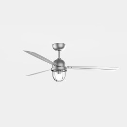 Ventilador de techo IP20 Mariner E27 15W Níquel satinado Níquel satinado Leds C4 30-8550-81-37