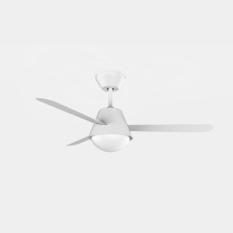 Ventilador de techo IP20 Buran E27 E27 1515W Blanco Blanco Madera clara Leds C4 30-8551-14-F9