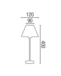 Lámpara sobremesa de Metal NIDIA para Interior Beige E27