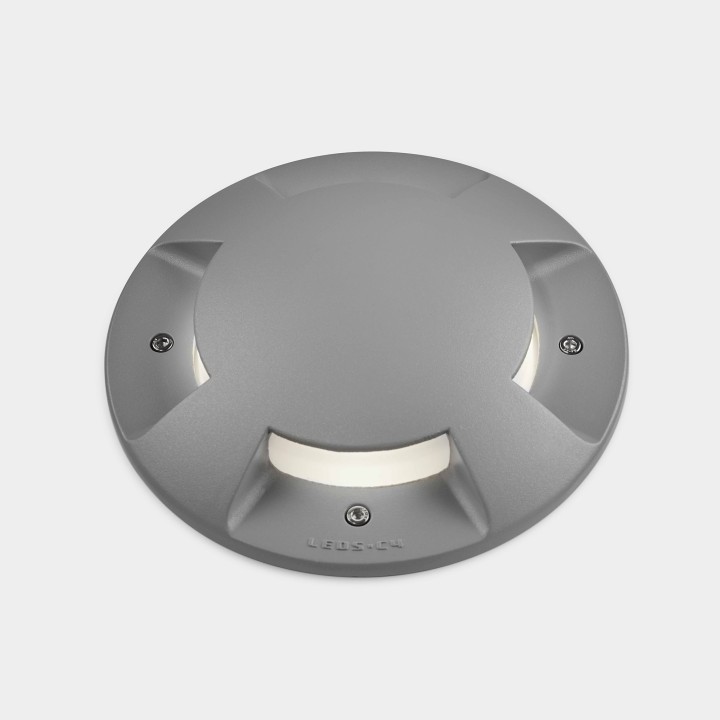 Lámpara Empotrable de suelo IP65-IP67 Xena 4 Side E27 20W Gris Leds C4 55-9428-34-M3