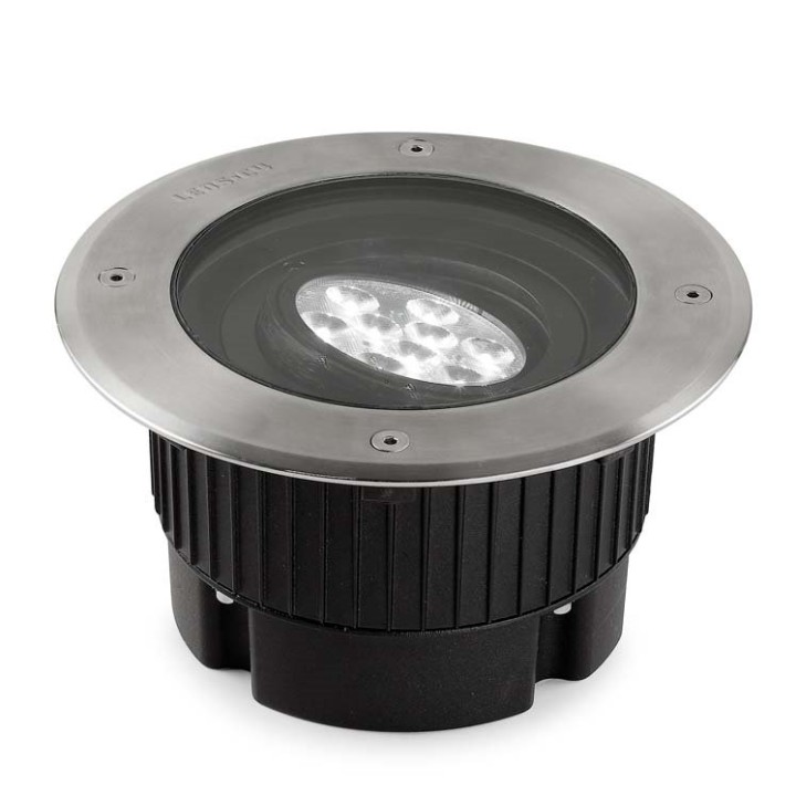 Lámpara Empotrable de suelo IP65-IP67 Gea Power LED Round  ø180mm LED 18W 4000K Acero inoxidable AISI 316 1167lm Leds C4 55-9667